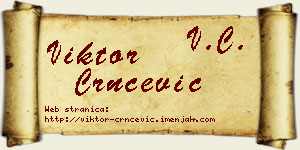 Viktor Crnčević vizit kartica